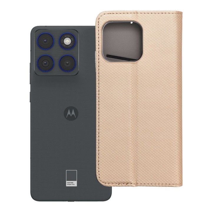 Чохол з клапаном для Motorola EDGE 70 Smart Case Book золотий