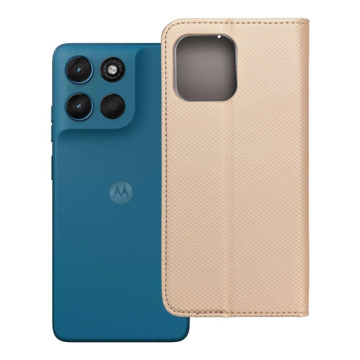 Чохол з клапаном для Motorola G57 POWER Smart Case Book золотий