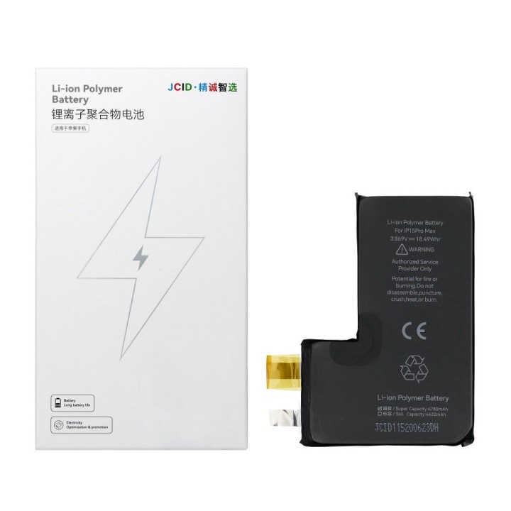 JCID Battery without BMS for iPhone 15 Pro Max (increased capacity)