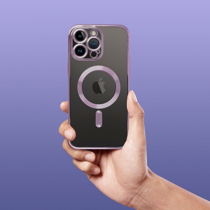 Etui na iPhone 11 PRO Electro Mag Cover zgodne z MagSafe fioletowy