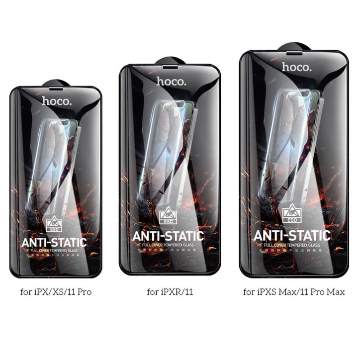 Szkło hartowane do iPhone XS MAX / 11 PRO MAX HD Anti-static (SET 25in1) Hoco G10