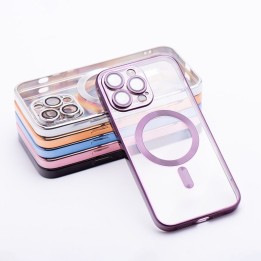 Etui na iPhone 12 Electro Mag Cover zgodne z MagSafe fioletowy