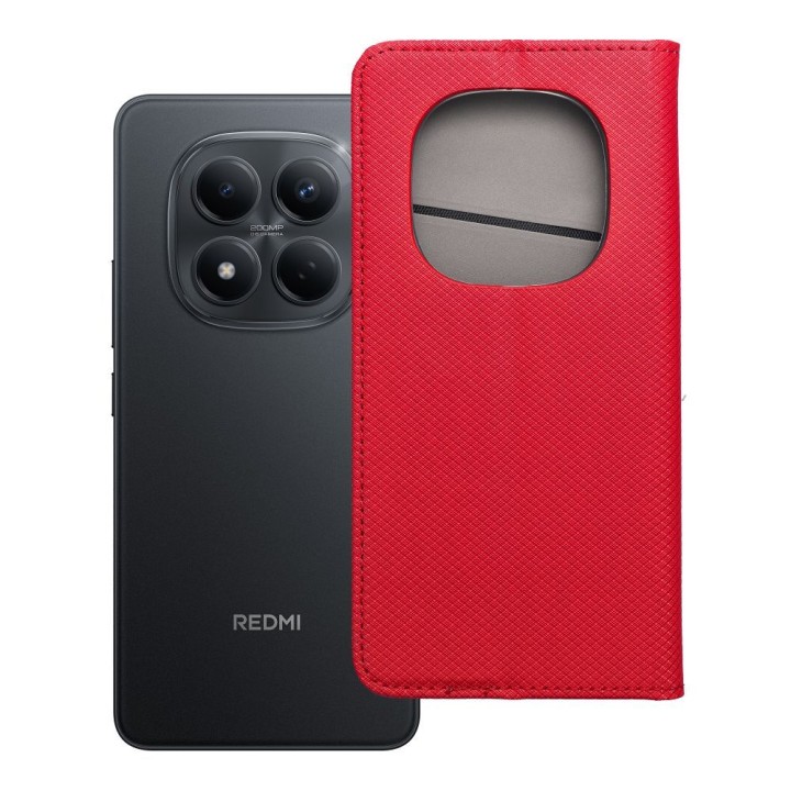 Flip case for Xiaomi Redmi NOTE 15 PRO 5G Smart Case Book red