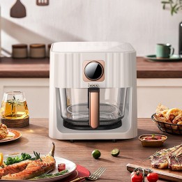 Аэрогриль Air Fryer Hoco с сенсорным экраном 4,5L 1100W HE22 белый