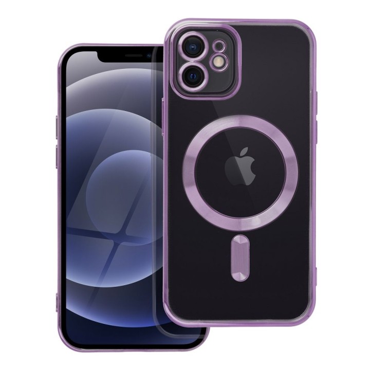 Case for iPhone 12 Electro Mag Cover MagSafe compatible purple