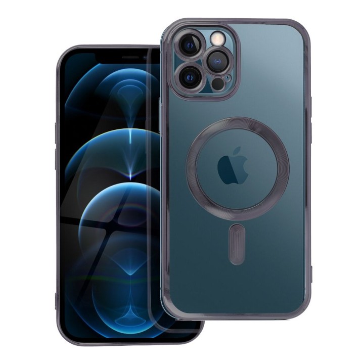 Чехол для iPhone 12 PRO MAX Electro Mag Cover совместимый с MagSafe черный