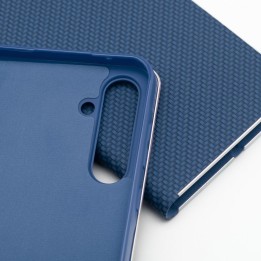 Чехол с клапаном для Xiaomi Redmi NOTE 15 PRO 5G Luna Book Carbon синий