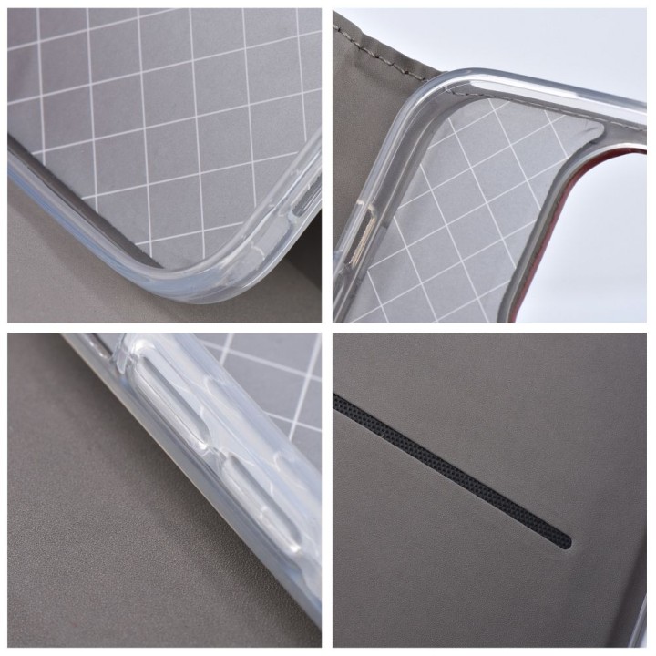 Etui z klapką na Xiaomi Redmi NOTE 15 5G Smart Magneto burgundowe