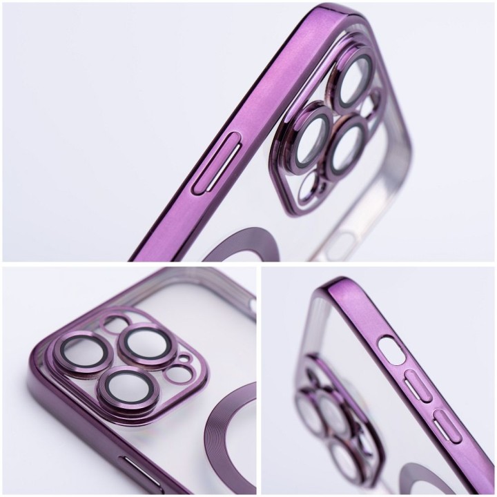 Case for iPhone 13 Electro Mag Cover MagSafe compatible purple