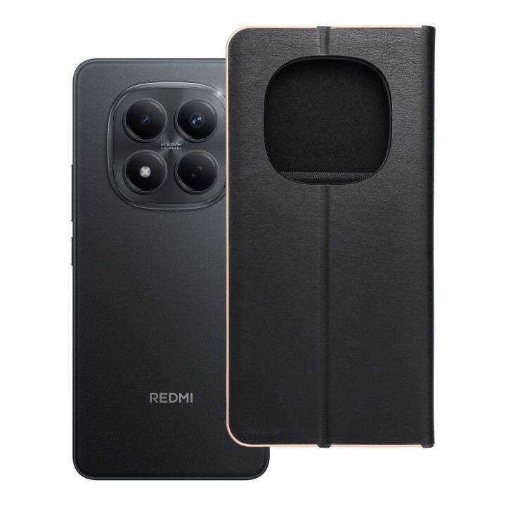 Flip case for Xiaomi Redmi NOTE 15 PRO 5G Luna Book Gold black