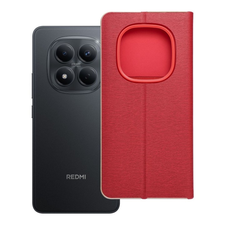 Flip case for Xiaomi Redmi NOTE 15 PRO 5G Luna Book Gold red