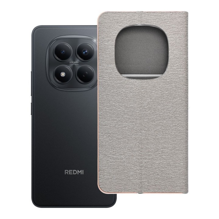 Чехол с клапаном для Xiaomi Redmi NOTE 15 PRO 5G Luna Book Gold серебристый