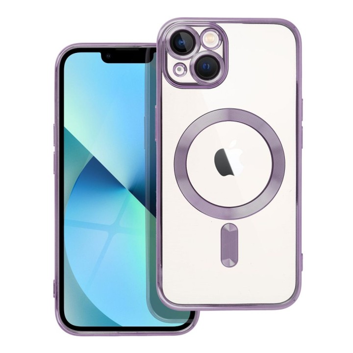 Case for iPhone 13 Electro Mag Cover MagSafe compatible purple