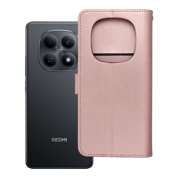 Чехол с клапаном для Xiaomi Redmi NOTE 15 5G Mezzo Book мандала цвета розовое золото