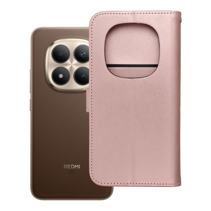 Чехол с клапаном для Xiaomi Redmi NOTE 15 PRO PLUS 5G Mezzo Book мандала цвета розовое золото