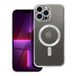 Чохол для iPhone 13 PRO MAX Electro Mag Cover сумісний з MagSafe сріблястий