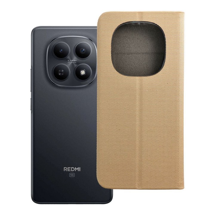 Чохол з клапаном для Xiaomi Redmi NOTE 15 5G Sensitive Book золотий