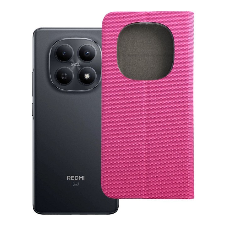 Etui z klapką na Xiaomi Redmi NOTE 15 5G Sensitive Book różowe