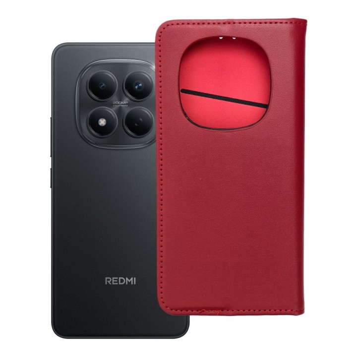 Чохол з клапаном для Xiaomi Redmi NOTE 15 5G Smart Pro Book шкіряний бордовий