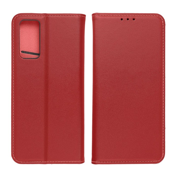 Etui z klapką na Xiaomi Redmi NOTE 15 5G Smart Pro Book skórzane bordowe