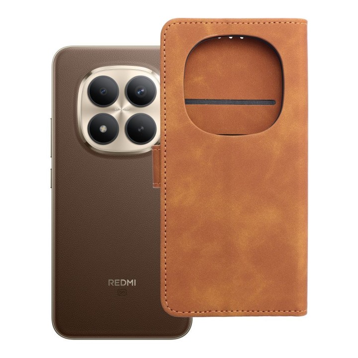 Flip case for Xiaomi Redmi NOTE 15 PRO PLUS 5G Tender Book brown
