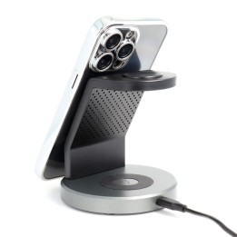 Case for iPhone 14 PRO Electro Mag Cover MagSafe compatible silver