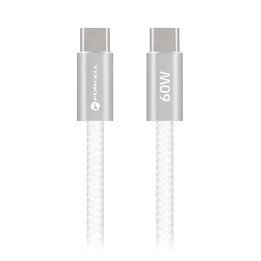 Кабель USB-C – USB-C Forcell F-Energy QC4.0 PD 3A 60W Cafule Color 1,2 m ACYH23 белый