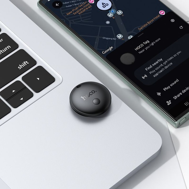 Lokalizator сумісний з Google Find My Device Hoco E93A чорний