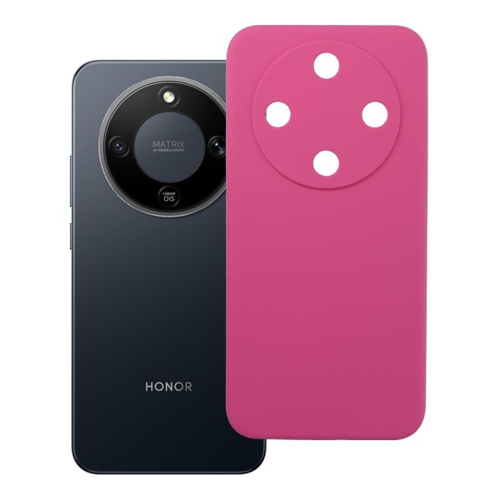 Etui na Honor Magic 8 LITE Silicone 2mm (camera protection) różowe