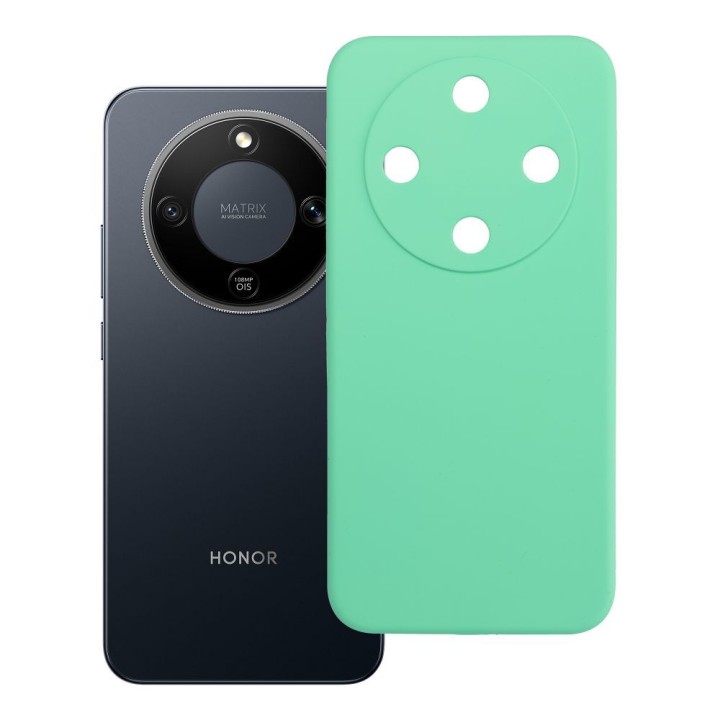 Чохол для Honor Magic 8 LITE Silicone 2mm (camera protection) м’ятний