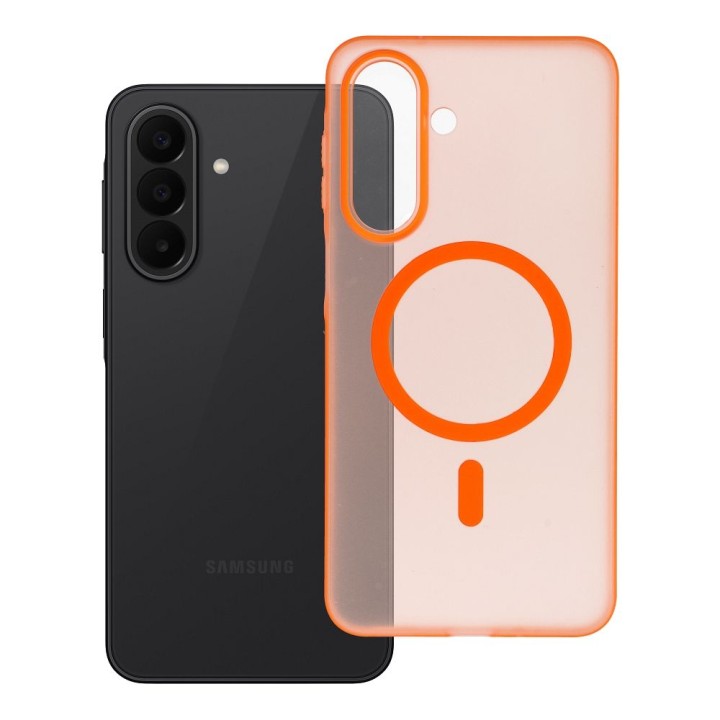 Чохол для Samsung A27 Go Orange сумісний із MagSafe помаранчевий