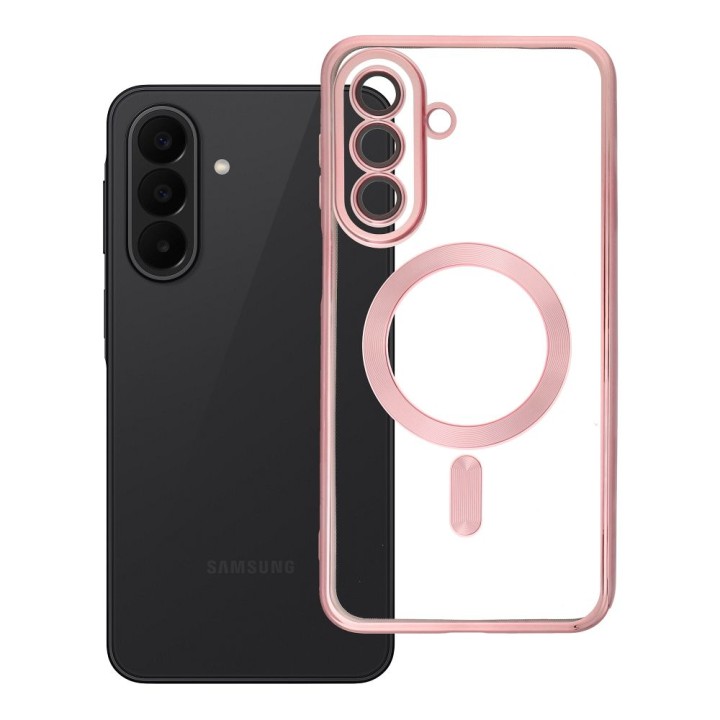 Case for Samsung A27 Electro Mag Cover compatible with MagSafe rose gold