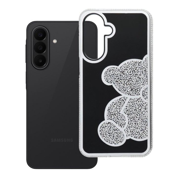 Чохол для Samsung A27 5G Teddy Bear сріблястий