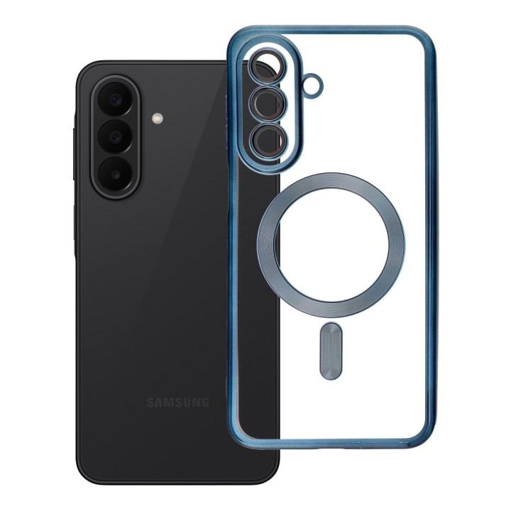 Case for Samsung A27 Electro Mag Cover compatible with MagSafe titanium blue