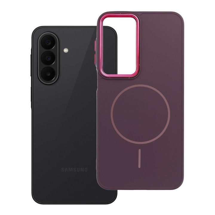 Чохол для Samsung A27 Frame Mag Cover сумісний із MagSafe фіолетовий