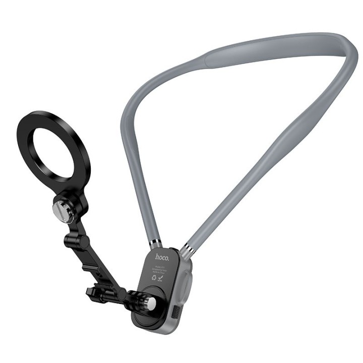 Phone holder neck magnetic Hoco K31 szaro black