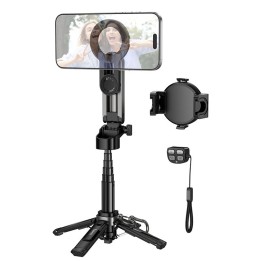 Live stand Hoco with magnetic and universal mount and wireless remote control K27 PRO black