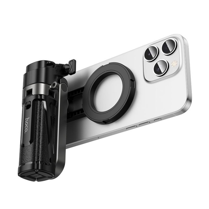 Live stand Hoco with magnetic and universal mount and wireless remote control K27 PRO black