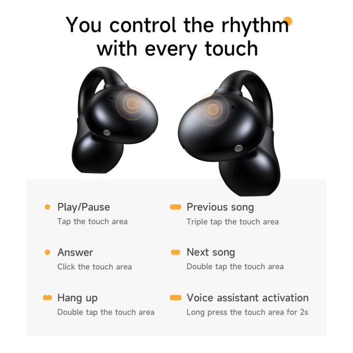 Wireless in-ear headphones Hoco TWS EA8 black