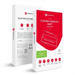 Пленка гибридная nano glass для резки для плоттера 2 и 3 gen. Forcell F-Protect Flexible NANO 9H MATT 0,38mm 196 x 125 mm 10 шт.
