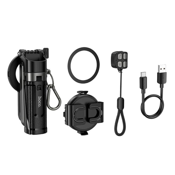 Live stand Hoco with magnetic and universal mount and wireless remote control K27 PRO black