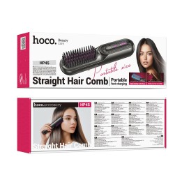 Hair straightener hair Hoco with comb HP45 grey