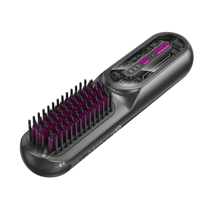 Hair straightener Hoco with comb HP45 grey