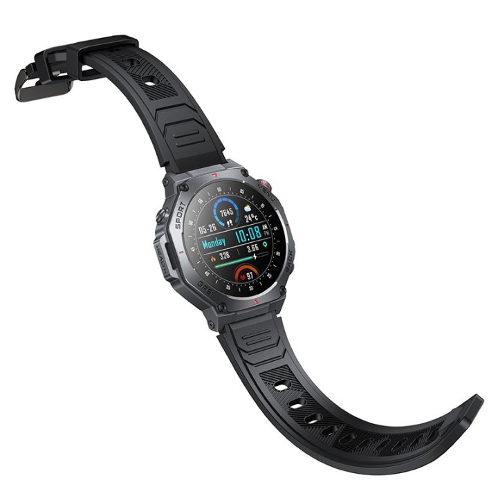 Smartwatch Hoco 1,43" AMOLED GPS with function calls Y37 black