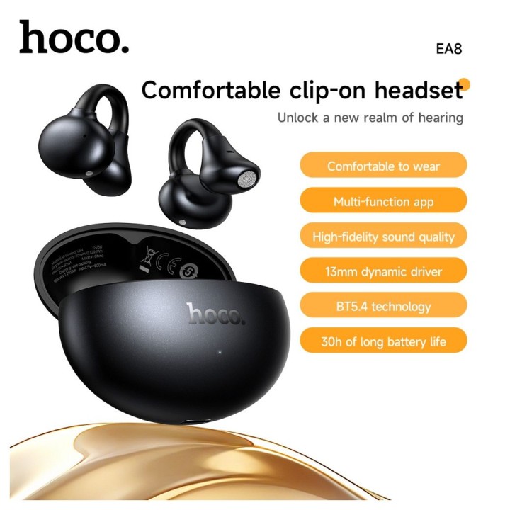 Wireless in-ear headphones Hoco TWS EA8 black