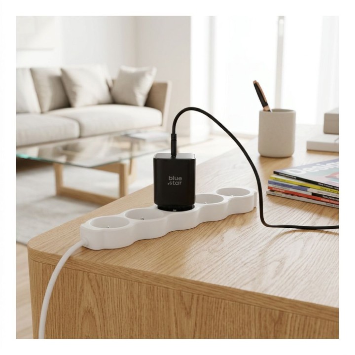 Ładowarka sieciowa do telefonu Blue Star USB C AVS (iPhone 17/18Pro/Pro Max) SFC2.0 3A 60W TFB-SFC-60W czarna
