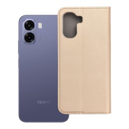 Чохол з клапаном для Oppo A6x Smart Case Book золотий