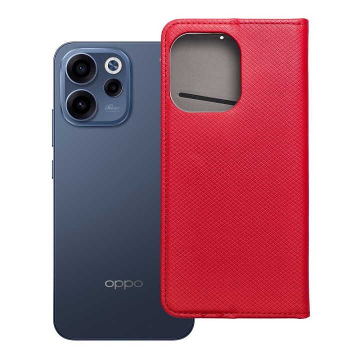 Flip case for Oppo Reno 15F Smart Case Book red