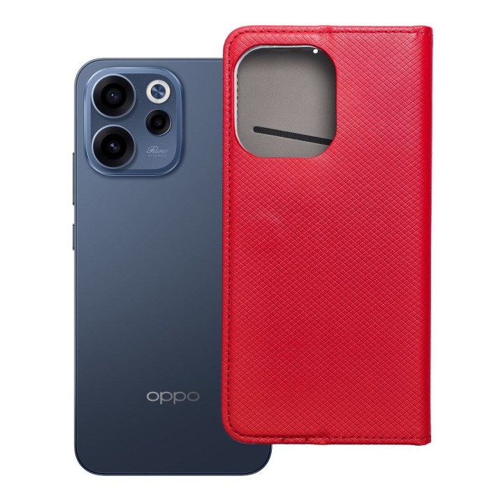Etui z klapką na Oppo Reno 15 Smart Case Book czerwone