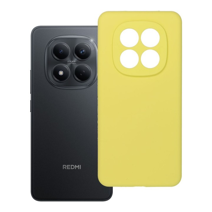 Etui na Xiaomi Redmi Note 15 PRO 4G Silicone 2mm (camera protection) zółte